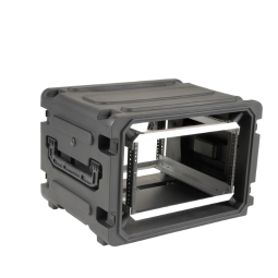 SKB – rSeries – 6U Rollbares Shock Rack – Schwarz – 20 Zoll tief – mit Rädern