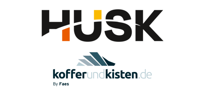 Logos HUSK und kofferundkisten.de