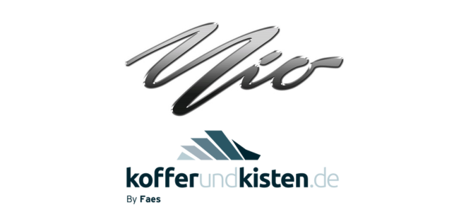 Logos MIO und Koffer und Kisten