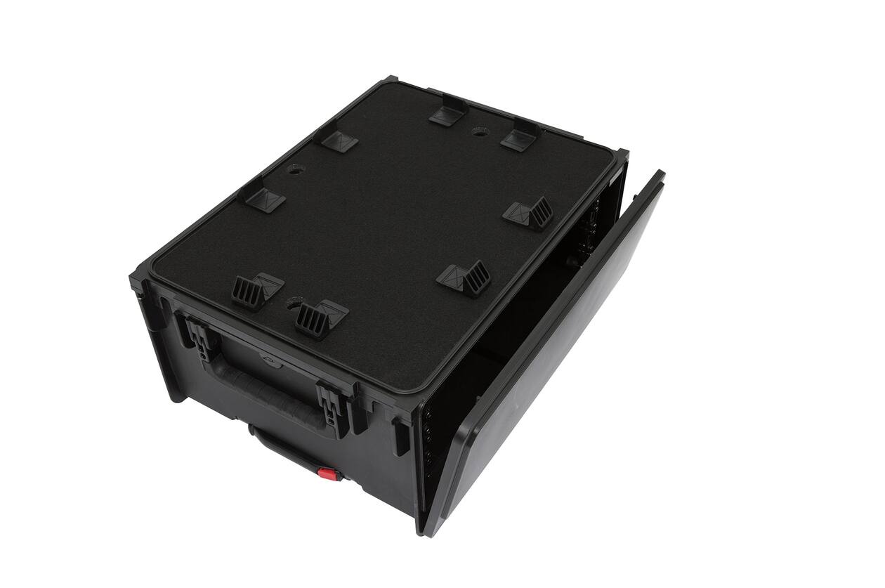 SKB - 4U Studio Flyer Rack-Koffer - mit Rollen