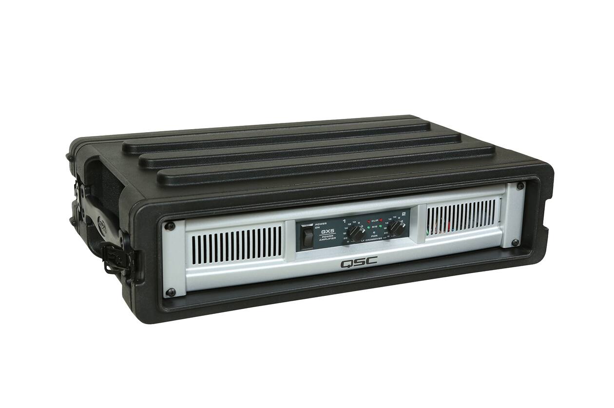 SKB - rSeries - 2U Shallow Rack mit Stahl-Schienen - 10,7-Zoll Tief
