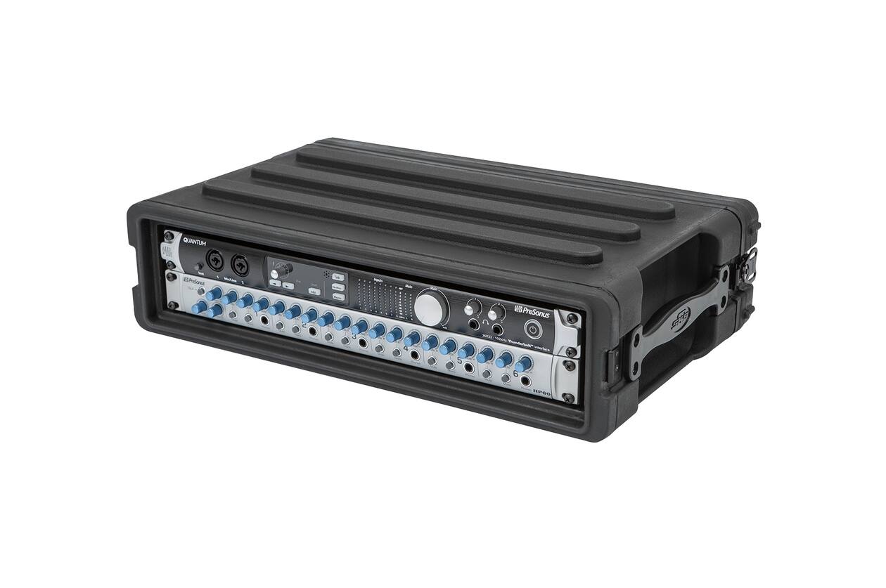 SKB - rSeries - 2U Shallow Rack mit Stahl-Schienen - 10,7-Zoll Tief