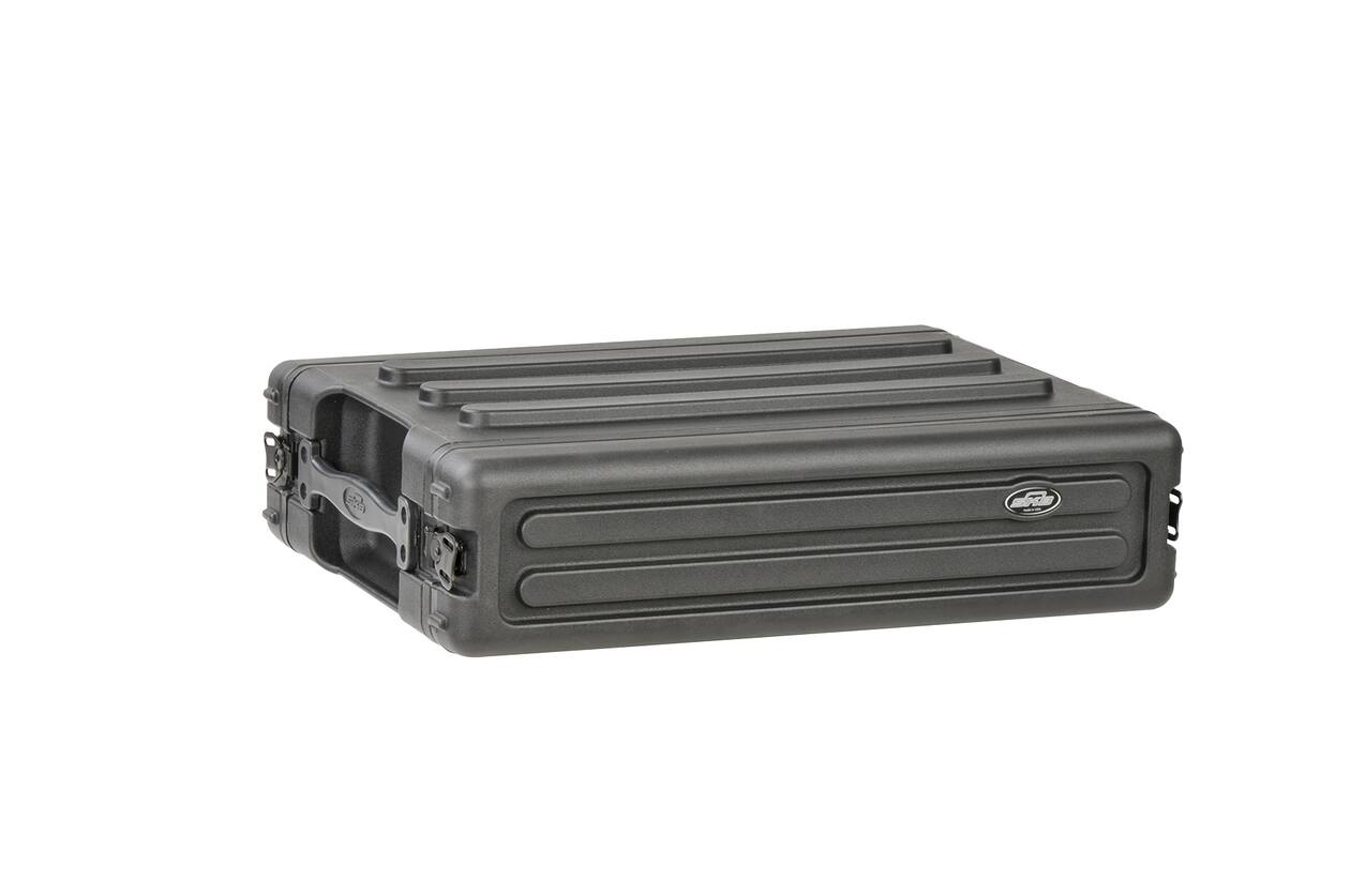 SKB - rSeries - 2U Shallow Rack mit Stahl-Schienen - 10,7-Zoll Tief