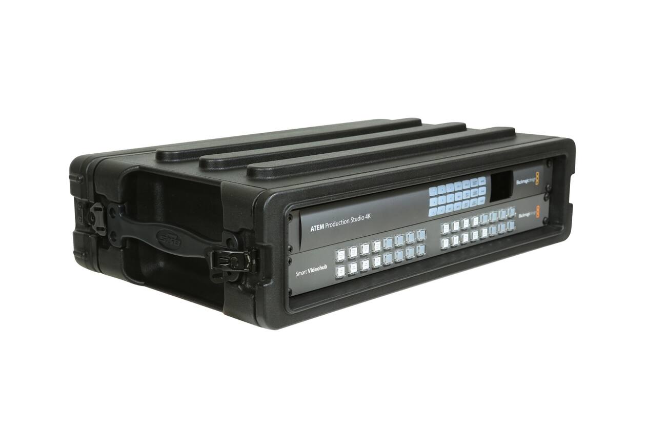 SKB - rSeries - 2U Shallow Rack mit Stahl-Schienen - 10,7-Zoll Tief