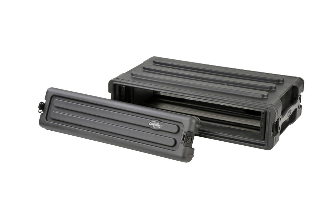 SKB - rSeries - 2U Shallow Rack mit Stahl-Schienen - 10,7-Zoll Tief