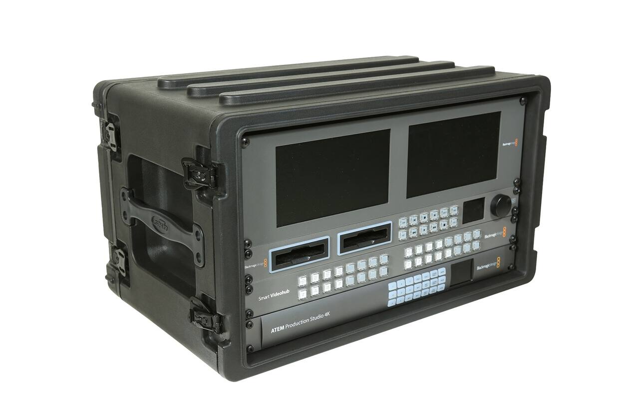 SKB - rSeries - 6U Shallow Rack mit Stahl-Schienen - 10,7-Zoll Tief