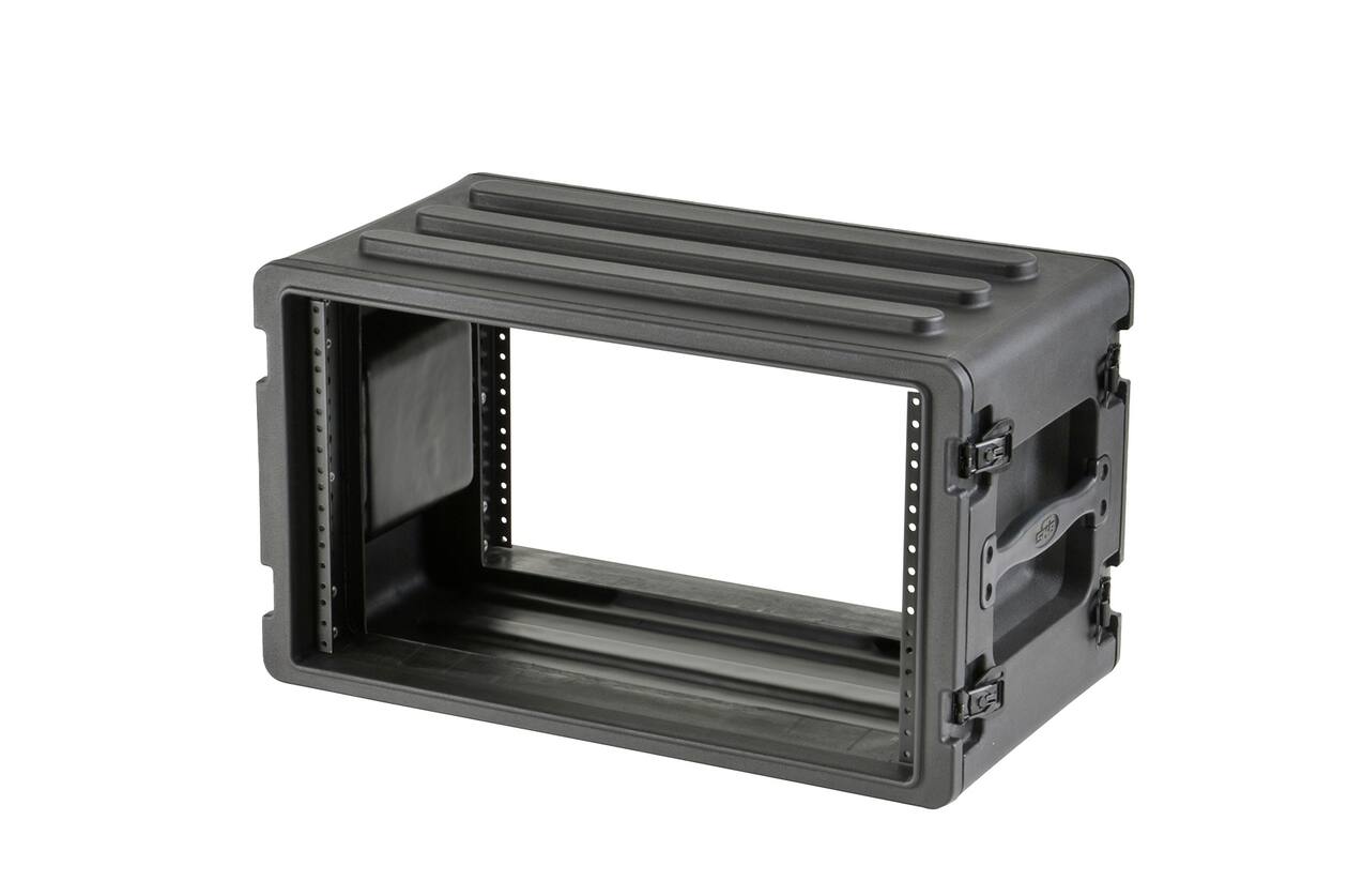SKB - rSeries - 6U Shallow Rack mit Stahl-Schienen - 10,7-Zoll Tief