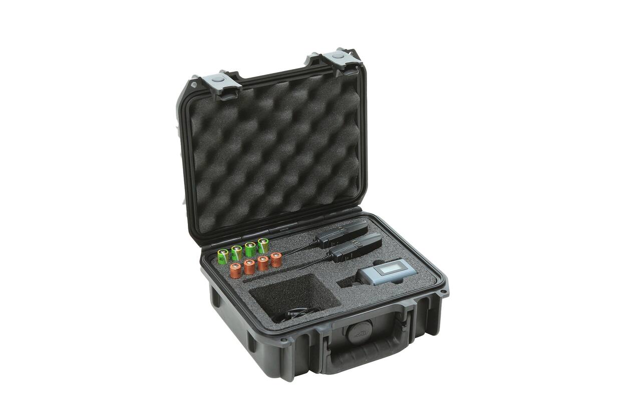 SKB - iSeries 0907-4 - Wasserdichter Koffer - Schwarz - Sennheiser SW Mikrofon Einlage