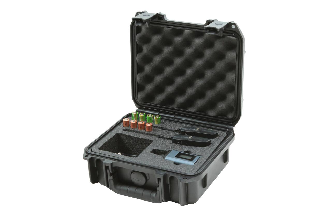 SKB - iSeries 0907-4 - Wasserdichter Koffer - Schwarz - Sennheiser SW Mikrofon Einlage