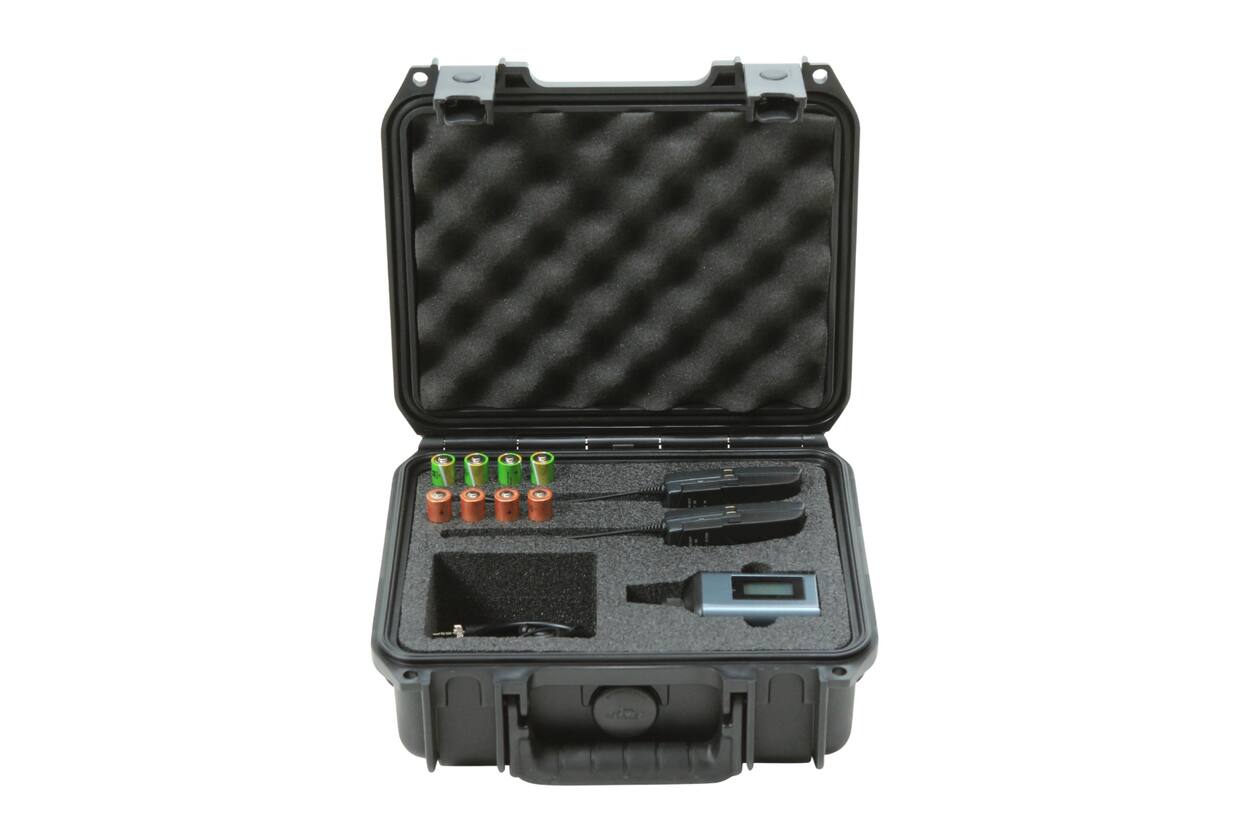 SKB - iSeries 0907-4 - Wasserdichter Koffer - Schwarz - Sennheiser SW Mikrofon Einlage