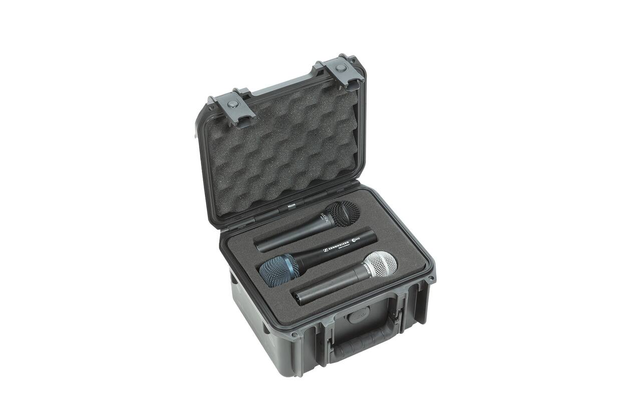 SKB - iSeries 0907-6 - Wasserdichter Koffer - Sechs Mikrofone Einlage