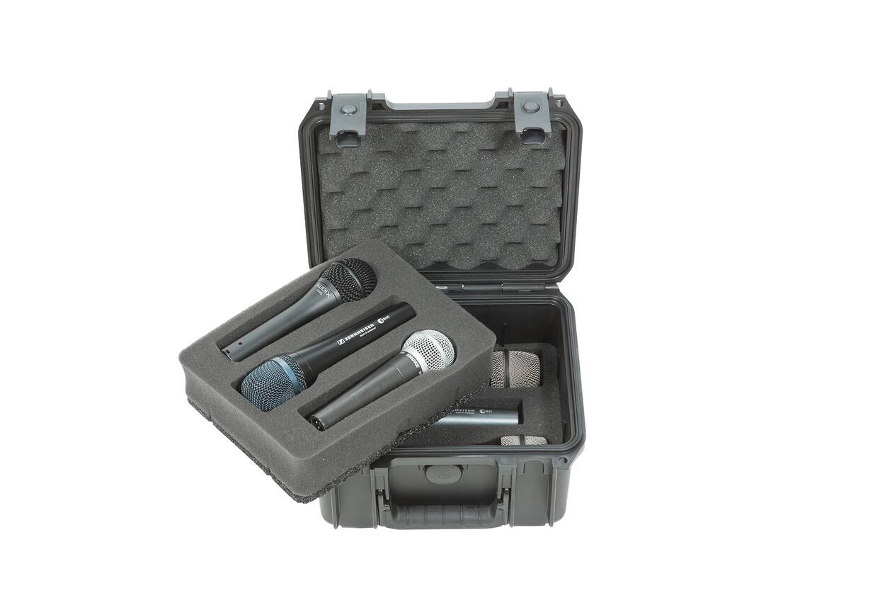 SKB - iSeries 0907-6 - Wasserdichter Koffer - Sechs Mikrofone Einlage