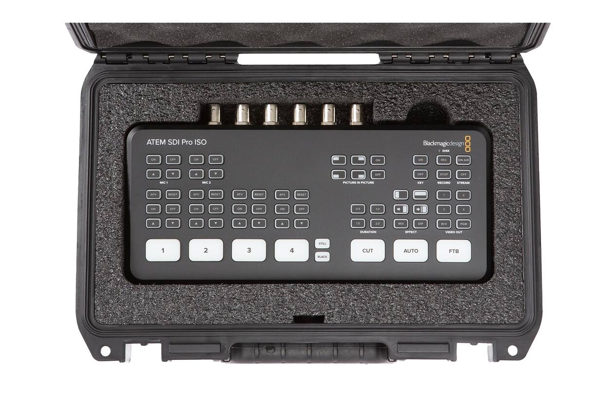 SKB - iSeries 1006-3 - Wasserdichter Koffer - Schwarz - ATEM Mini Pro Switcher Einlage