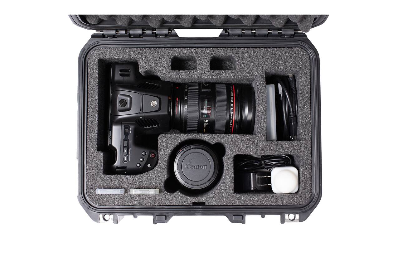 SKB - iSeries 3i-1309-6 - Wasserdichter Koffer - Schwarz - Blackmagic Design Pocket Cinema Camera 6K Pro Einlage
