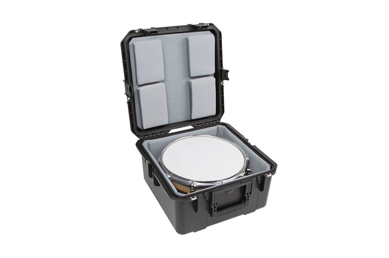 SKB - iSeries 3i-1717-10 - Wasserdichter Koffer - Schwarz - Einzel Snare mit Gepolstertem Futter und Nylex-beschichteten Schaumstoffpolstern