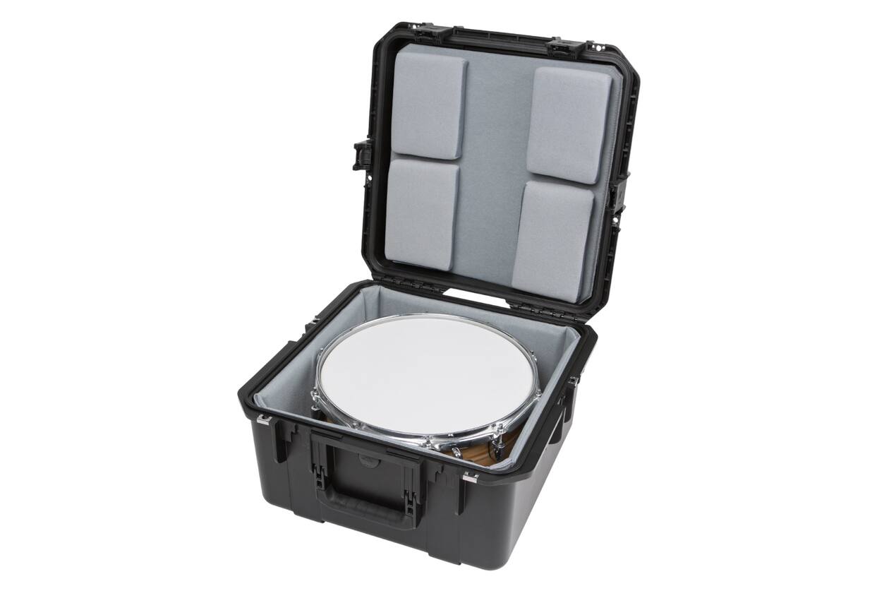 SKB - iSeries 3i-1717-10 - Wasserdichter Koffer - Schwarz - Einzel Snare mit Gepolstertem Futter und Nylex-beschichteten Schaumstoffpolstern