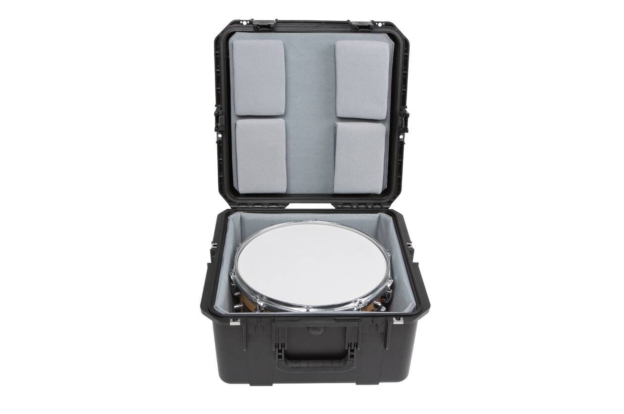 SKB - iSeries 3i-1717-10 - Wasserdichter Koffer - Schwarz - Einzel Snare mit Gepolstertem Futter und Nylex-beschichteten Schaumstoffpolstern