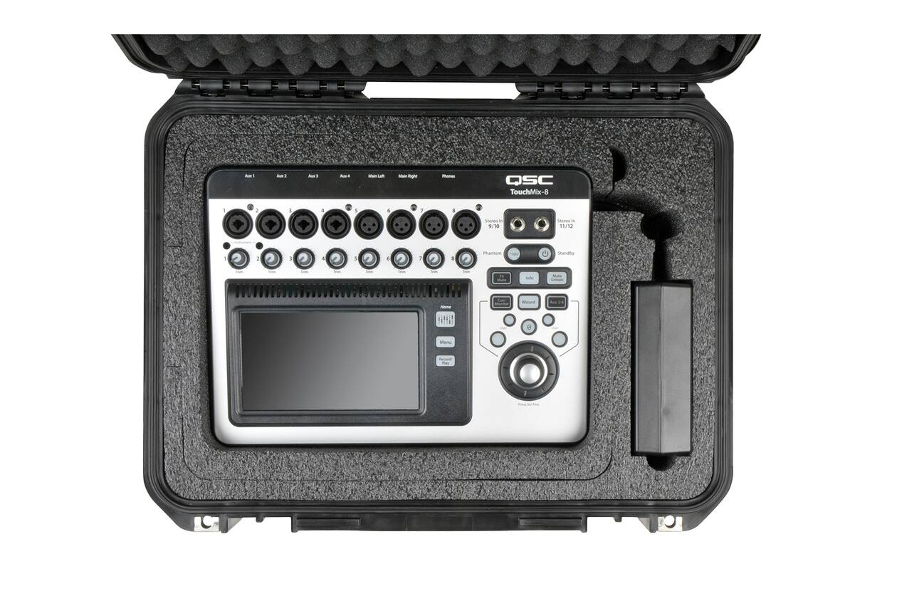 SKB - iSeries 1813-7 - Wasserdichter Koffer - Schwarz - TouchMix-8 Einlage