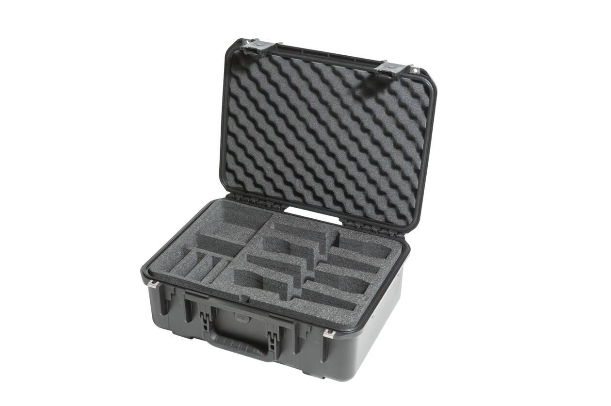 SKB - iSeries 3i-1813-7 - Wasserdichter Koffer - Schwarz - Acht Drahtlose Mikrofone Einlage