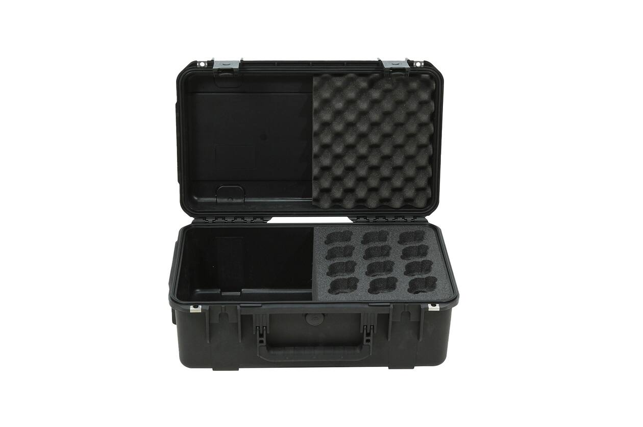 SKB - iSeries 3i-2011-8 - Wasserdichter Koffer - Schwarz - Zwölf Mikrofone Einlage