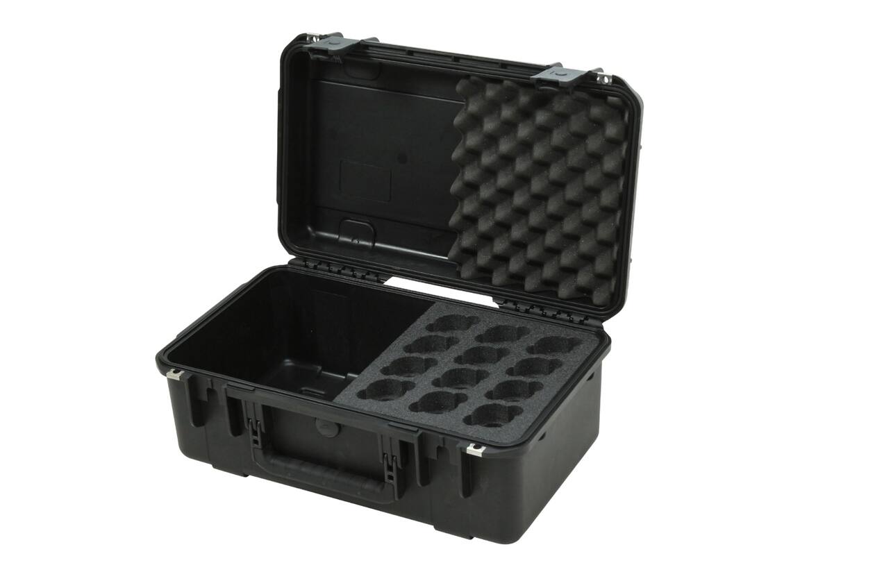 SKB - iSeries 3i-2011-8 - Wasserdichter Koffer - Schwarz - Zwölf Mikrofone Einlage