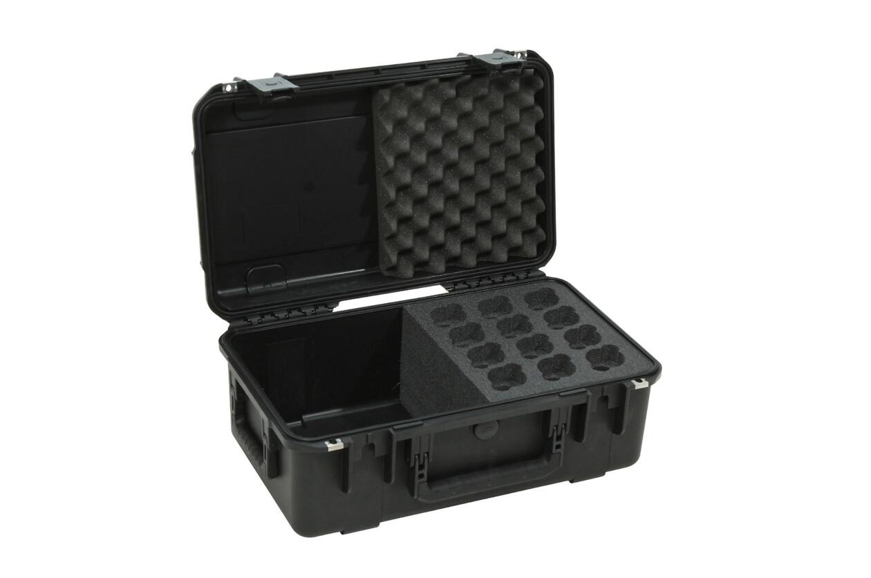 SKB - iSeries 3i-2011-8 - Wasserdichter Koffer - Schwarz - Zwölf Mikrofone Einlage