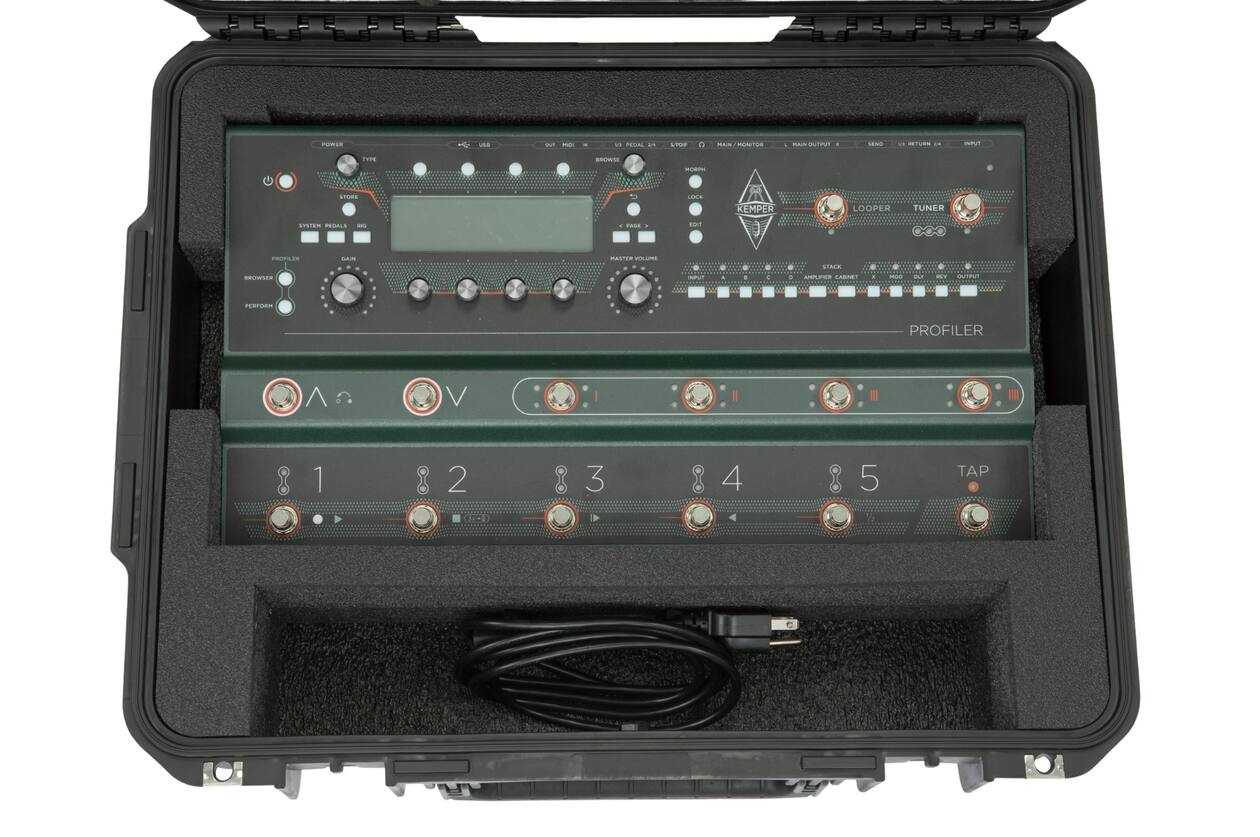 SKB - iSeries 3i-2015-7 - Wasserdichter Koffer - Schwarz - Kemper Profiler Stage Pedalboard Einlage