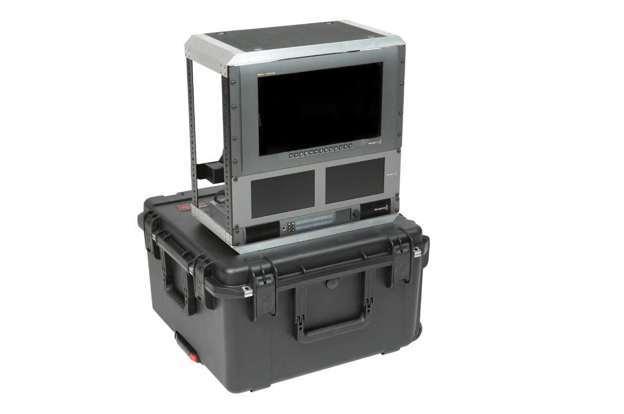 SKB - iSeries 2222-12 - Wasserdichter Koffer - Schwarz - Herausnehmbares 10U Tiefes Rack