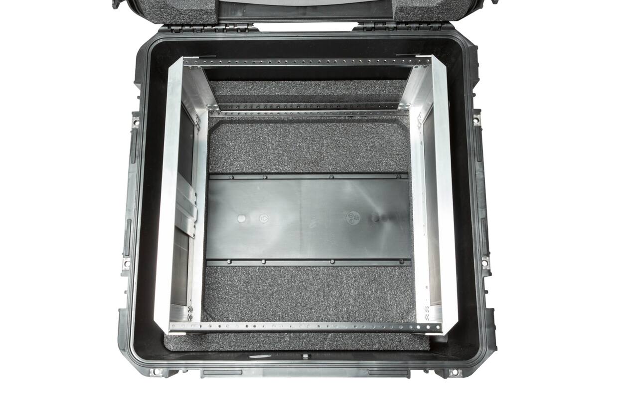 SKB - iSeries 2222-12 - Wasserdichter Koffer - Schwarz - Herausnehmbares 10U Tiefes Rack