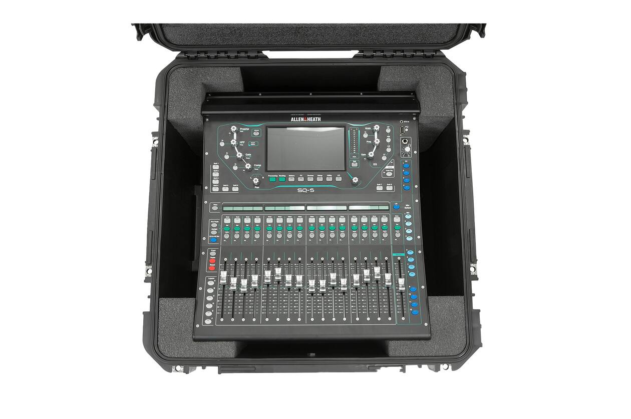 SKB - iSeries 3i-2222-12 - Wasserdichter Koffer - Schwarz - Allen & Heath SQ5 Mixer Einlage