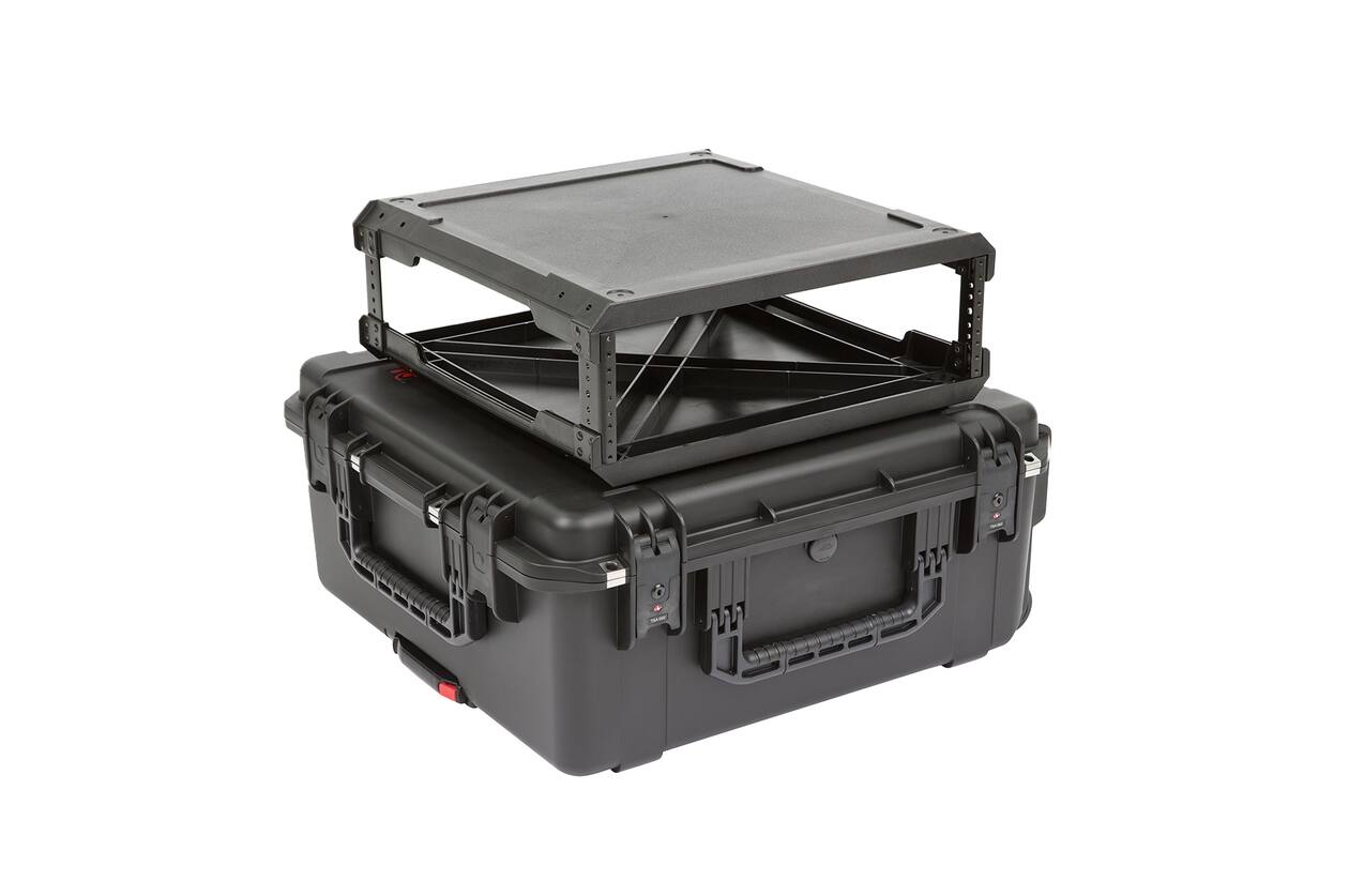 SKB - iSeries 2424-10 - Wasserdichter Koffer - Schwarz - Herausnehmbares 3U Tiefes Rack