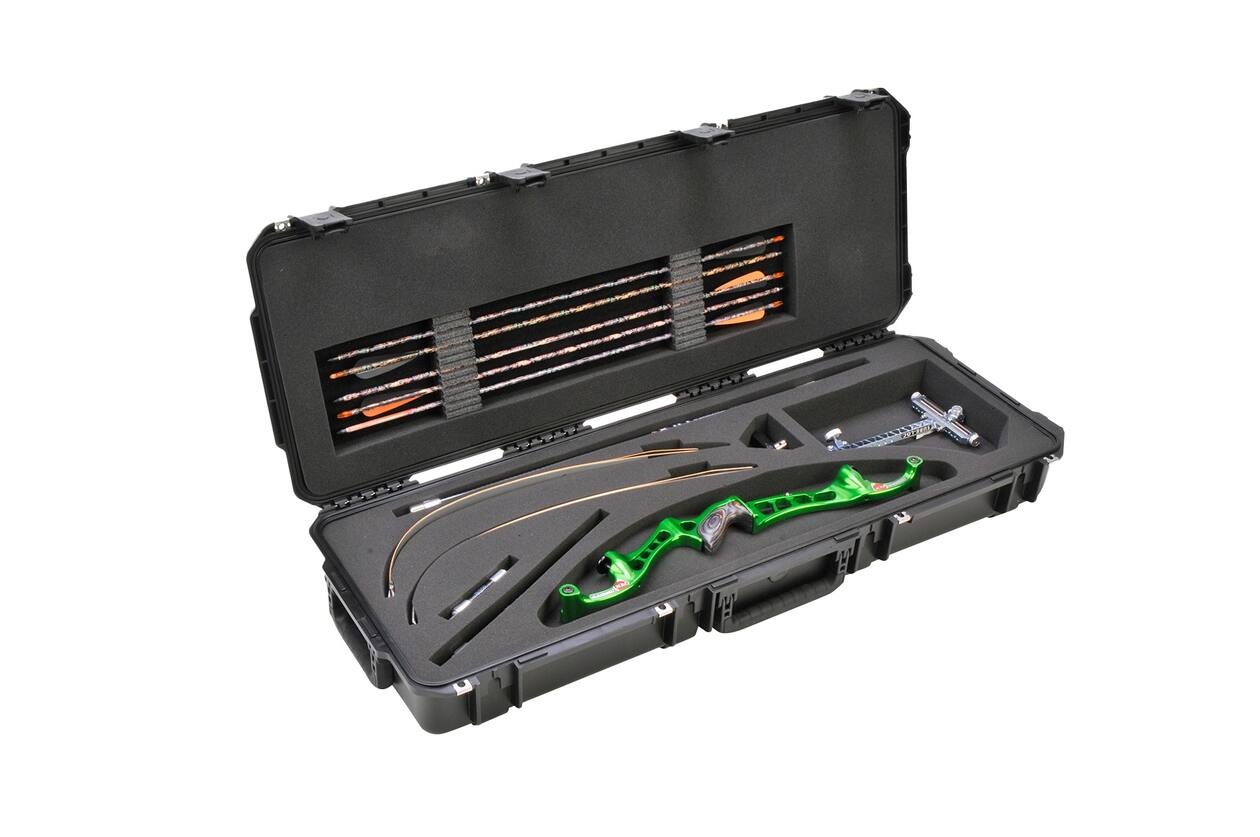 SKB - iSeries 3i-4214-5 - Wasserdichter Koffer - Schwarz - Recurve Bogen Einlage