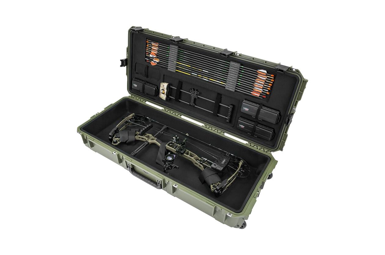 SKB - iSeries 3i-4217-7 - Wasserdichter Koffer - Mathews® Deluxe Large Parallel Limb Bogen Einlage - Grün