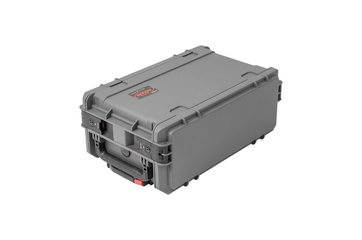 SKB - Dunkelgrau 4U - Injektionsgeformtes 11-Zoll Tief Rack - mit Rollen und Griff