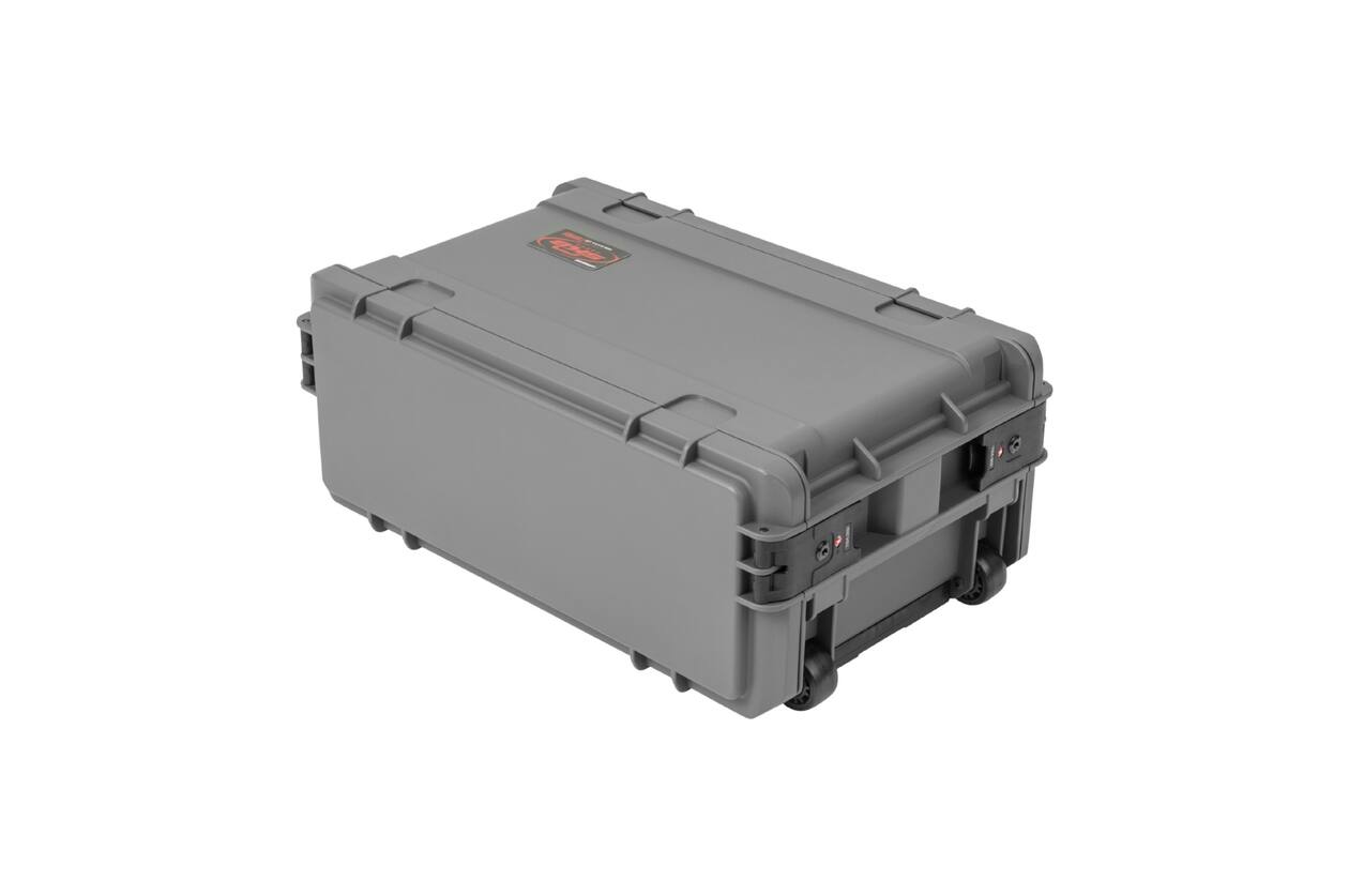 SKB - Dunkelgrau 4U - Injektionsgeformtes 11-Zoll Tief Rack - mit Rollen und Griff