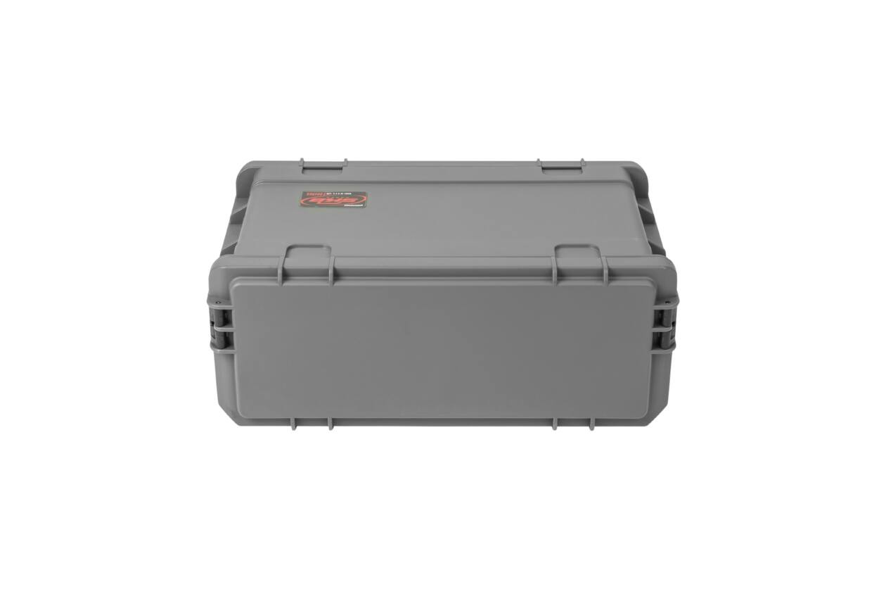 SKB - Dunkelgrau 4U - Injektionsgeformtes 11-Zoll Tief Rack - mit Rollen und Griff