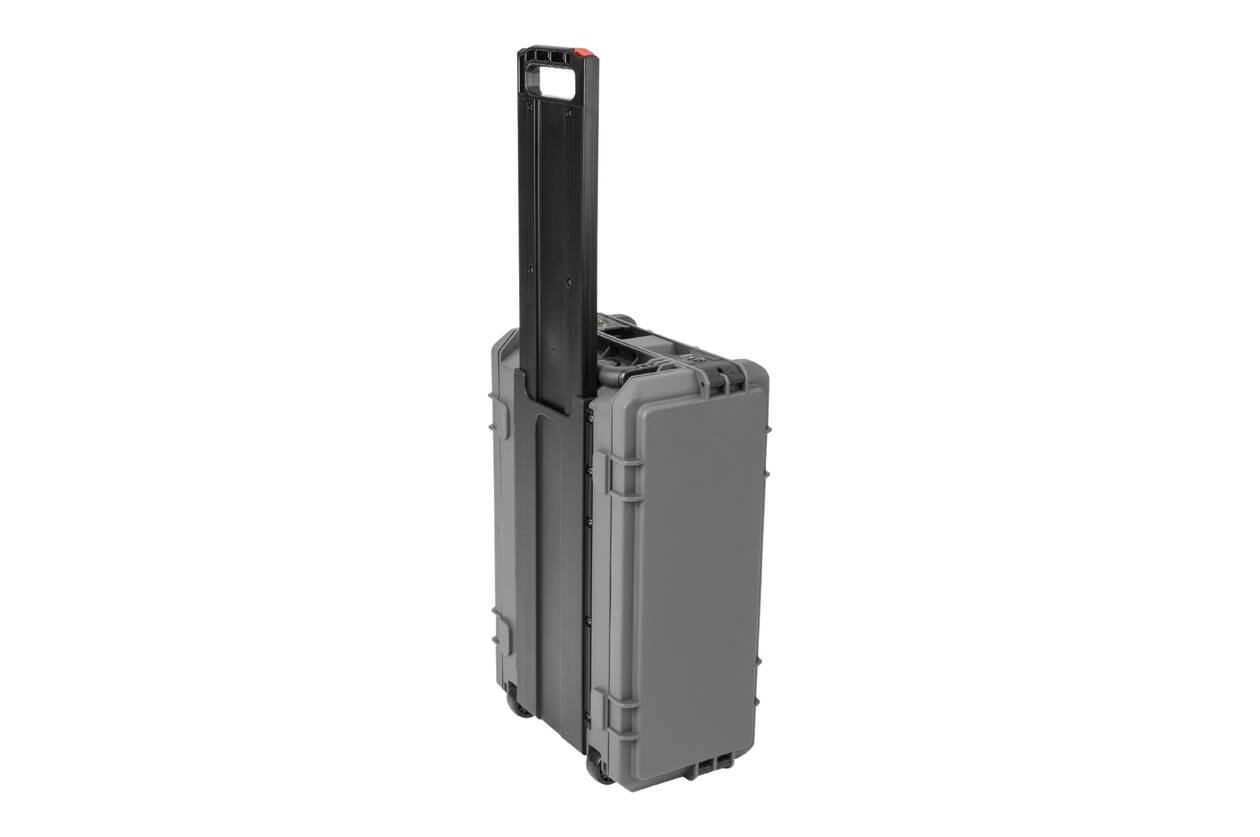 SKB - Dunkelgrau 4U - Injektionsgeformtes 11-Zoll Tief Rack - mit Rollen und Griff