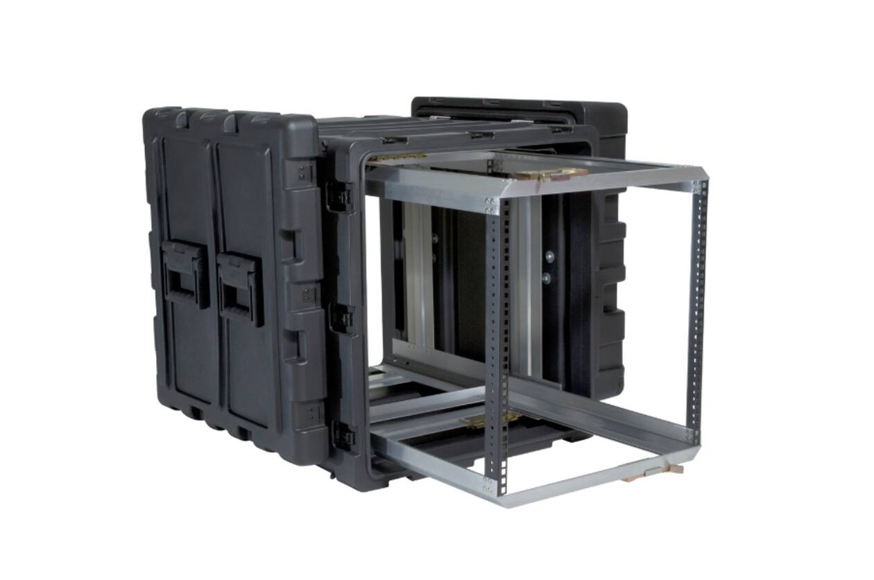SKB - 3RR Serie - 11U Herausnehmbares Shock Rack - Schwarz - 24-Zoll Tief