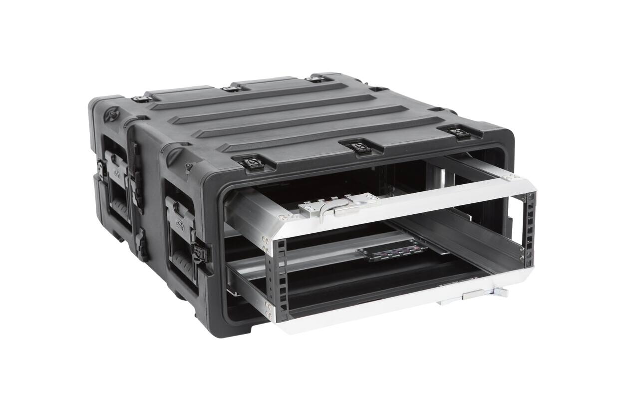 SKB - 3RR Serie - 3U Herausnehmbares Shock Rack - Schwarz - 20-Zoll Tief