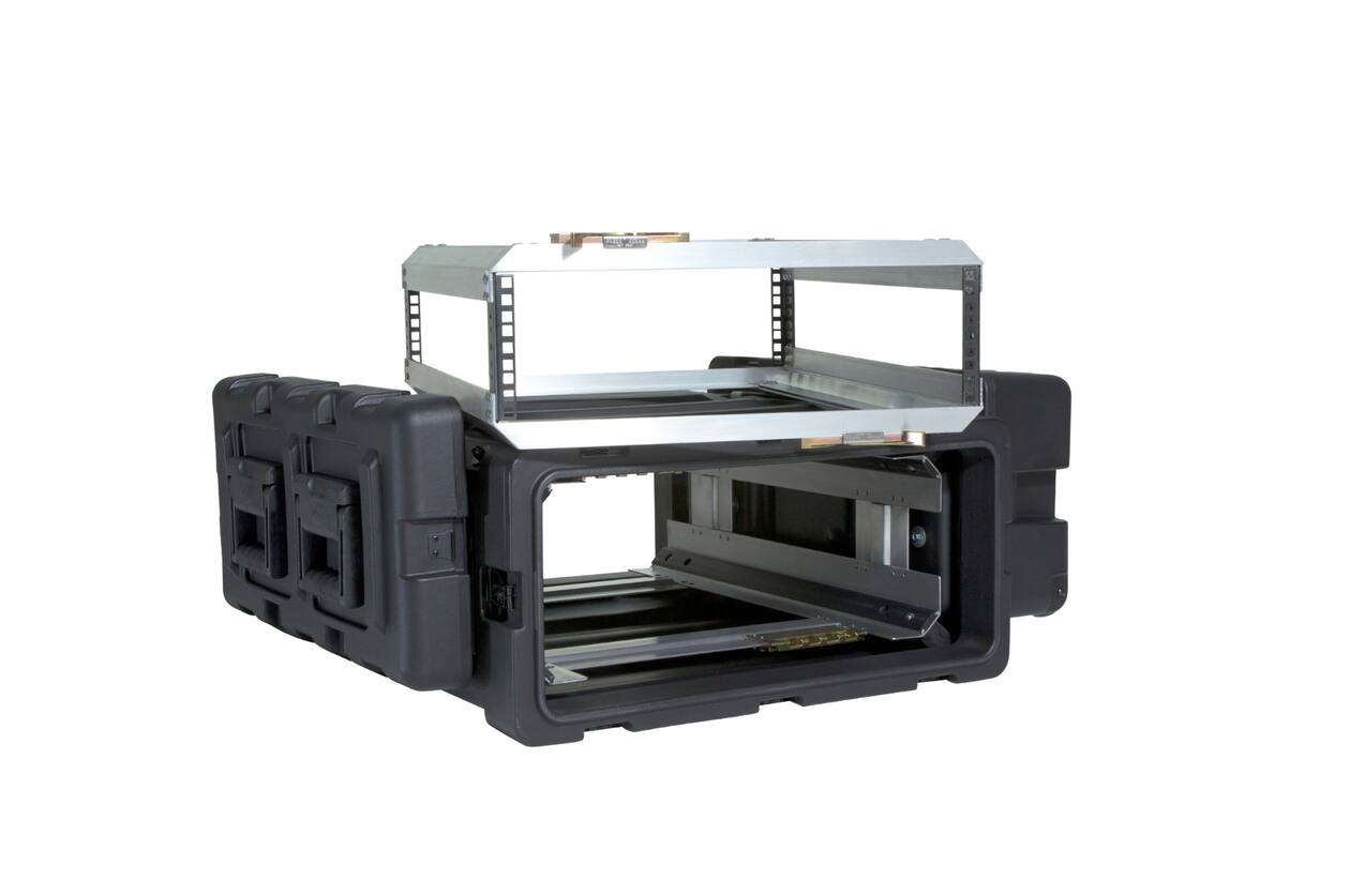 SKB - 3RR Serie - 3U Herausnehmbares Shock Rack - Schwarz - 24-Zoll Tief