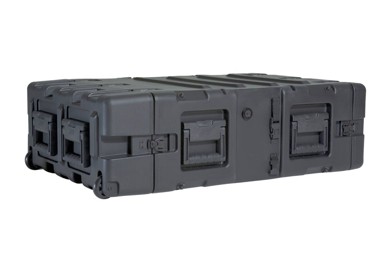 SKB - 3RR Serie - 3U Herausnehmbares Shock Rack - Schwarz - 24-Zoll Tief