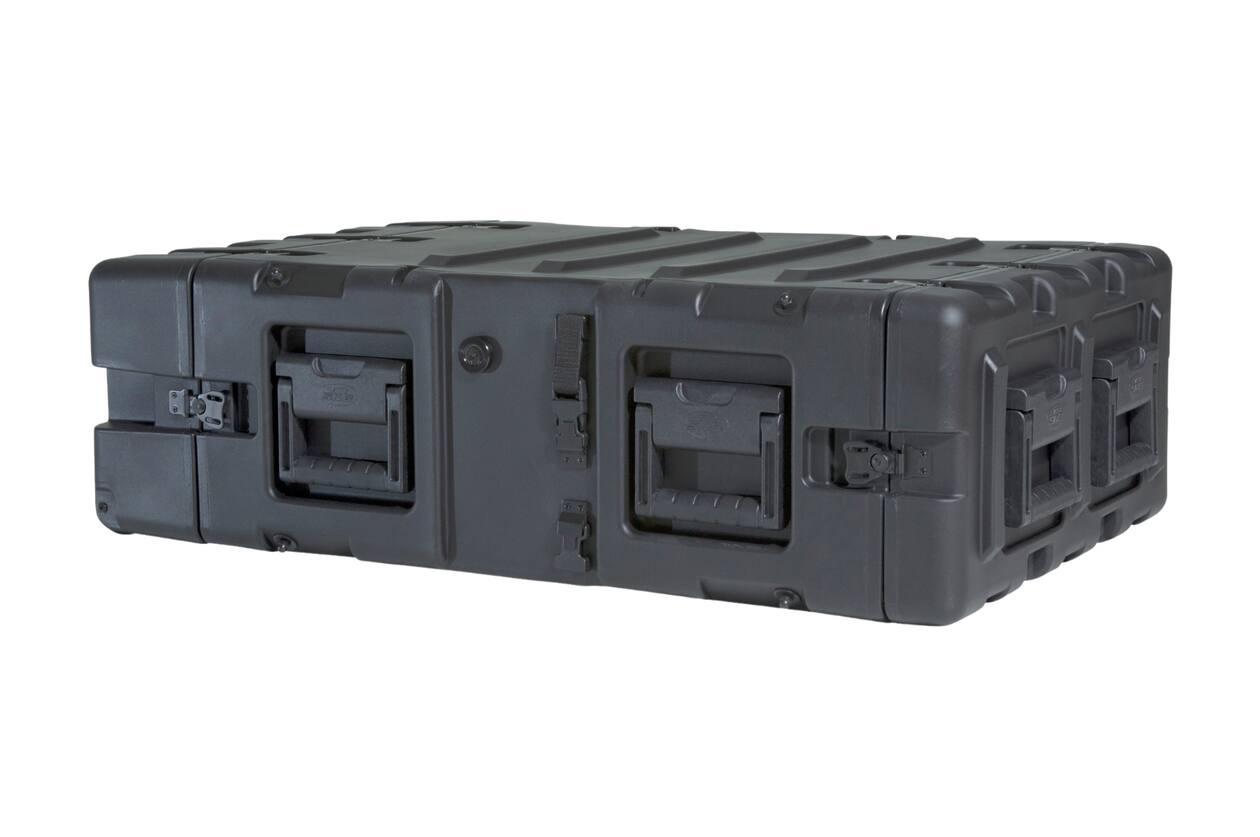 SKB - 3RR Serie - 3U Herausnehmbares Shock Rack - Schwarz - 24-Zoll Tief