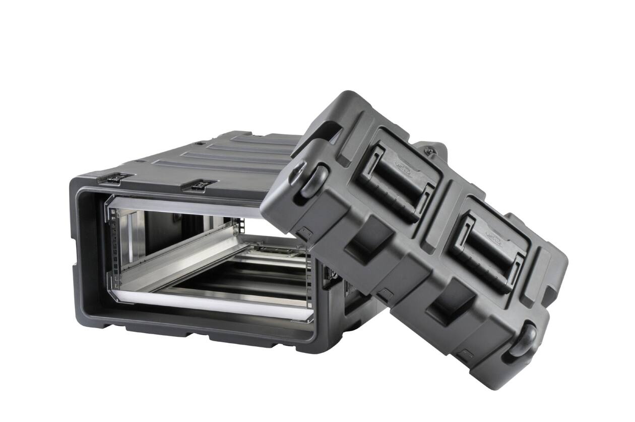 SKB - 3RR Serie - 4U Herausnehmbares Shock Rack - Schwarz - 24-Zoll Tief