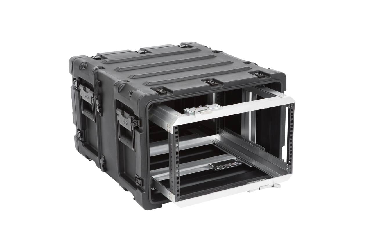 SKB - 3RR Serie - 6U Herausnehmbares Shock Rack - Schwarz - 20-Zoll Tief