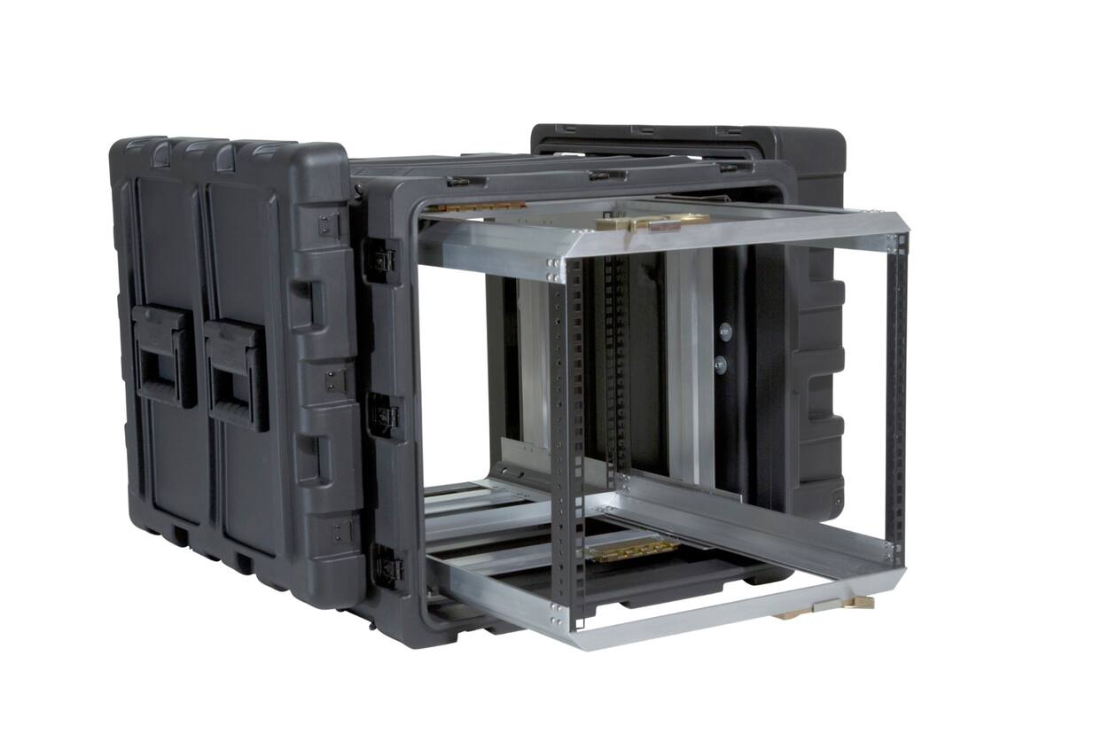SKB - 3RR Serie - 9U Herausnehmbares Shock Rack - Schwarz - 24-Zoll Tief