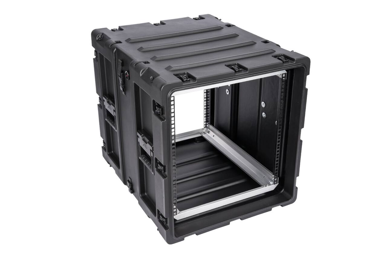 SKB - 3RS Serie - 11U Nicht-Herausnehmbares Shock Rack - Schwarz - 24-Zoll Tief