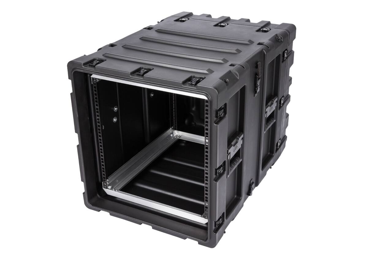 SKB - 3RS Serie - 11U Nicht-Herausnehmbares Shock Rack - Schwarz - 24-Zoll Tief