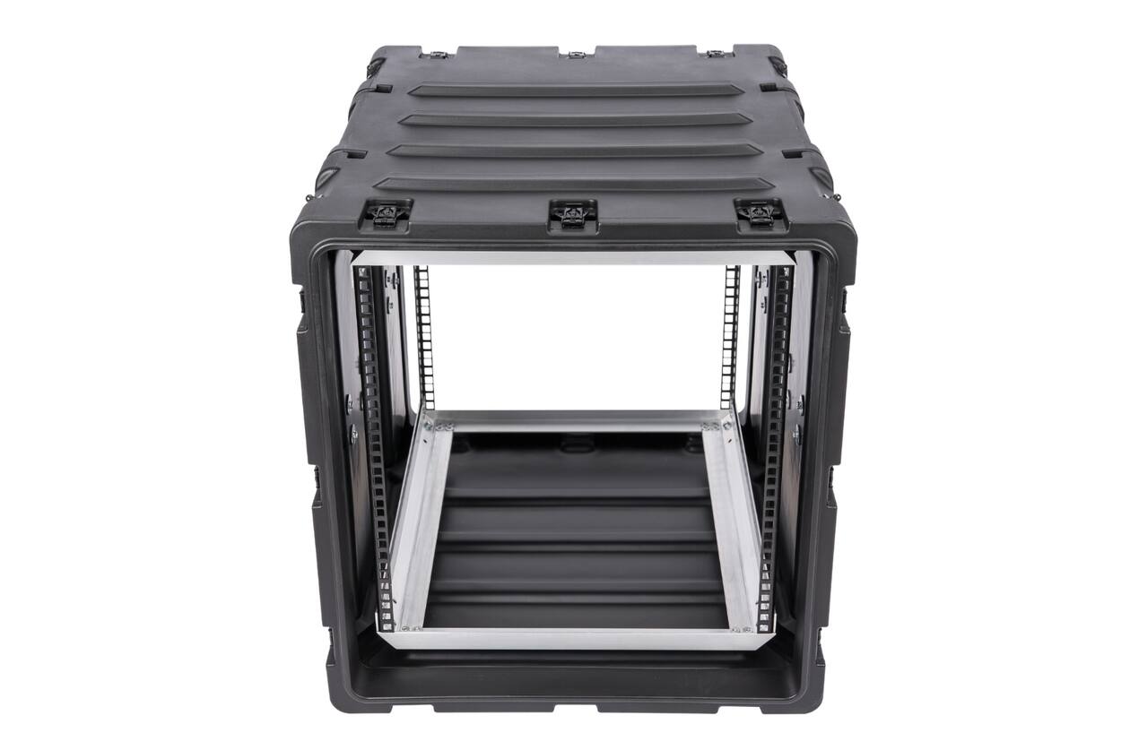 SKB - 3RS Serie - 11U Nicht-Herausnehmbares Shock Rack - Schwarz - 24-Zoll Tief