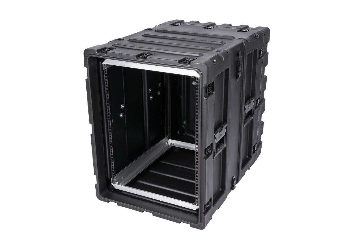 SKB - 3RS Serie - 14U Nicht-Herausnehmbares Shock Rack - Schwarz - 24-Zoll Tief