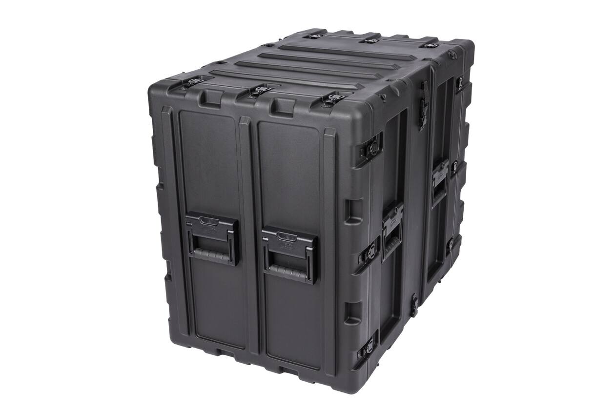 SKB - 3RS Serie - 14U Nicht-Herausnehmbares Shock Rack - Schwarz - 24-Zoll Tief